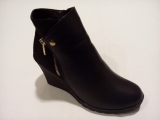 Parex Shoes Σχ. BA16948.B "Πλατφόρμα - Φερμουάρ" Μαύρο